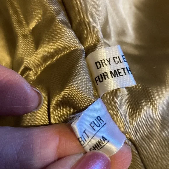 Women's Brown Real Rabbit Fur Jacket - Classic Cozy Coat - Picture 11 of 16